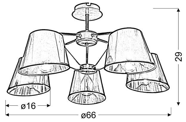 Люстра Candellux 35-54999 CORTEZ 35-54999 фото