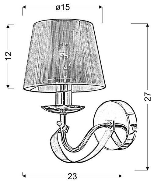 Бра Candellux 21-55040 DIVA 21-55040 фото