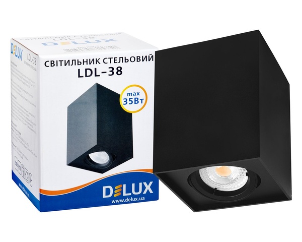 Точечный светильник DELUX LDL-38 черный 90015915 90015915 фото
