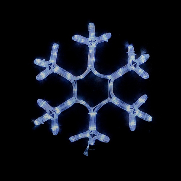 Гірлянда зовнішня DELUX MOTIF Snowflake 0,4м 12 flash білий IP 44 EN 90012961 фото