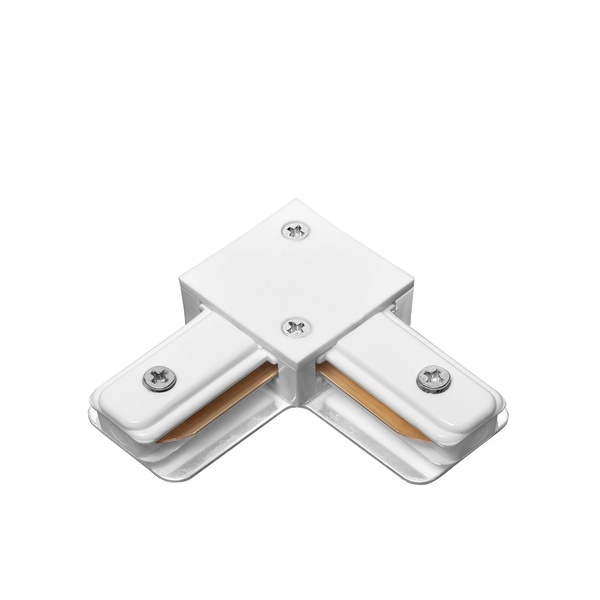Коннектор L-образный для шинопровода 1-фазного DELUX_2LC белый 90015814 фото