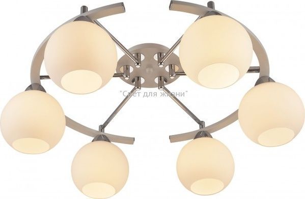 Люстра ALTALUSSE INL-9323C-06 White & Chrome 8599879905193 фото