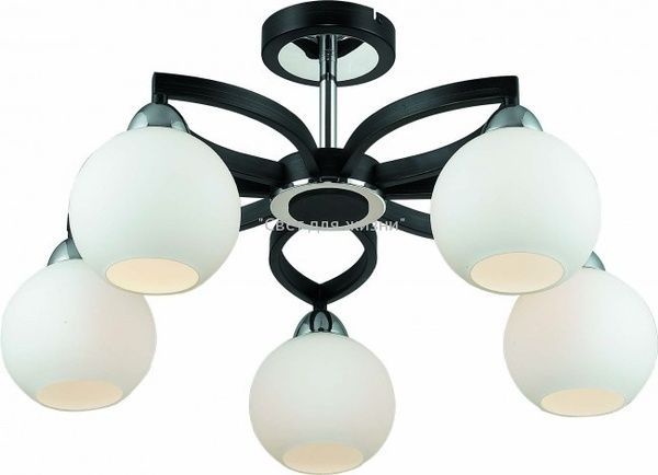 Люстра ALTALUSSE INL-9268C-05Chrome & Dark wengue 8599879903168 фото