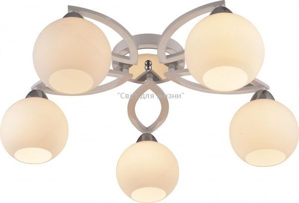 Люстра ALTALUSSE INL-9328C-05 White & Chrome 8599879905322 фото