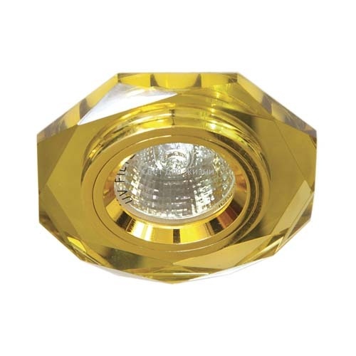 Встраиваемый светильник Feron 8020-2 желтый золото 20080 20080 фото