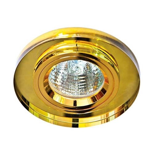 Встраиваемый светильник Feron 8060-2 желтый золото 20086 20086 фото