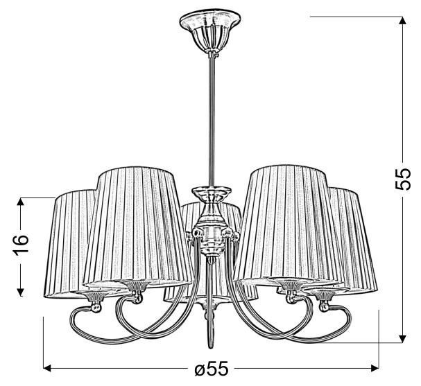 Люстра Candellux 35-34083 MOZART 35-34083 фото